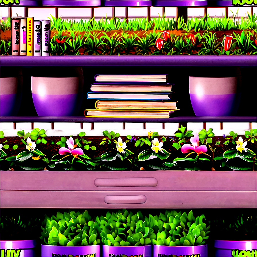 Gardening Books Shelf Png 87 PNG