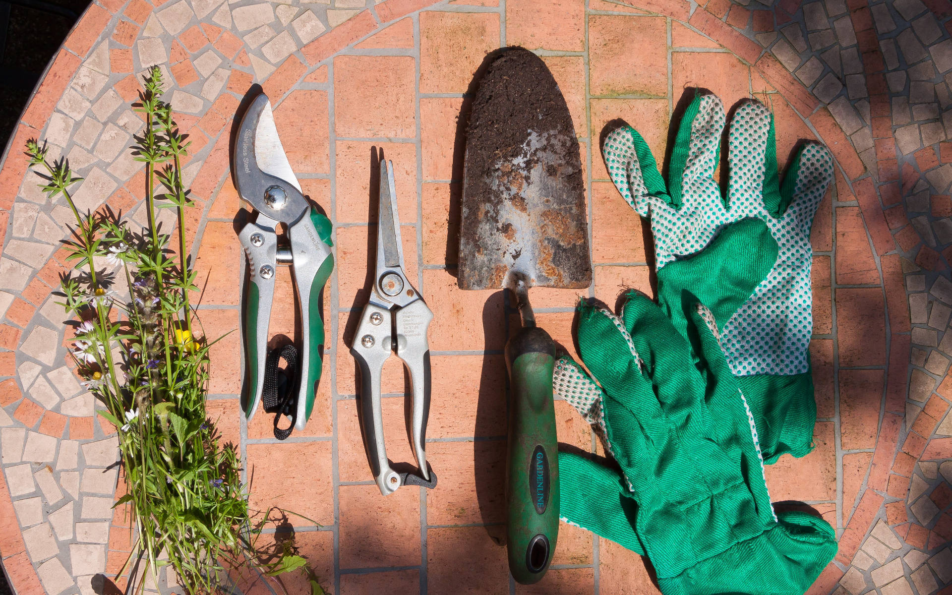 Download Gardening Tools In Floor Wallpaper | Wallpapers.com