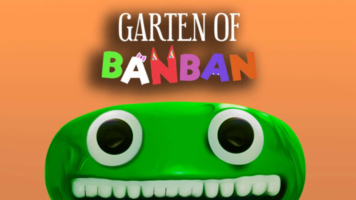 Gardenof Banban Logoand Character Wallpaper