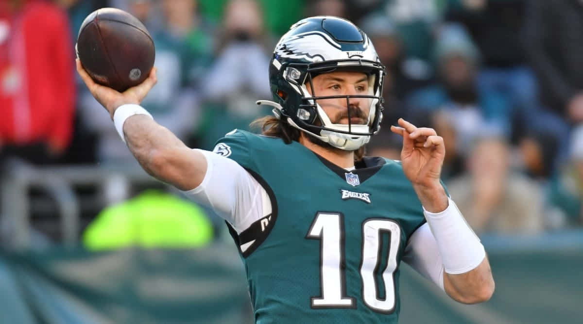 Gardner Minshew Eagles Quarterback Action Wallpaper