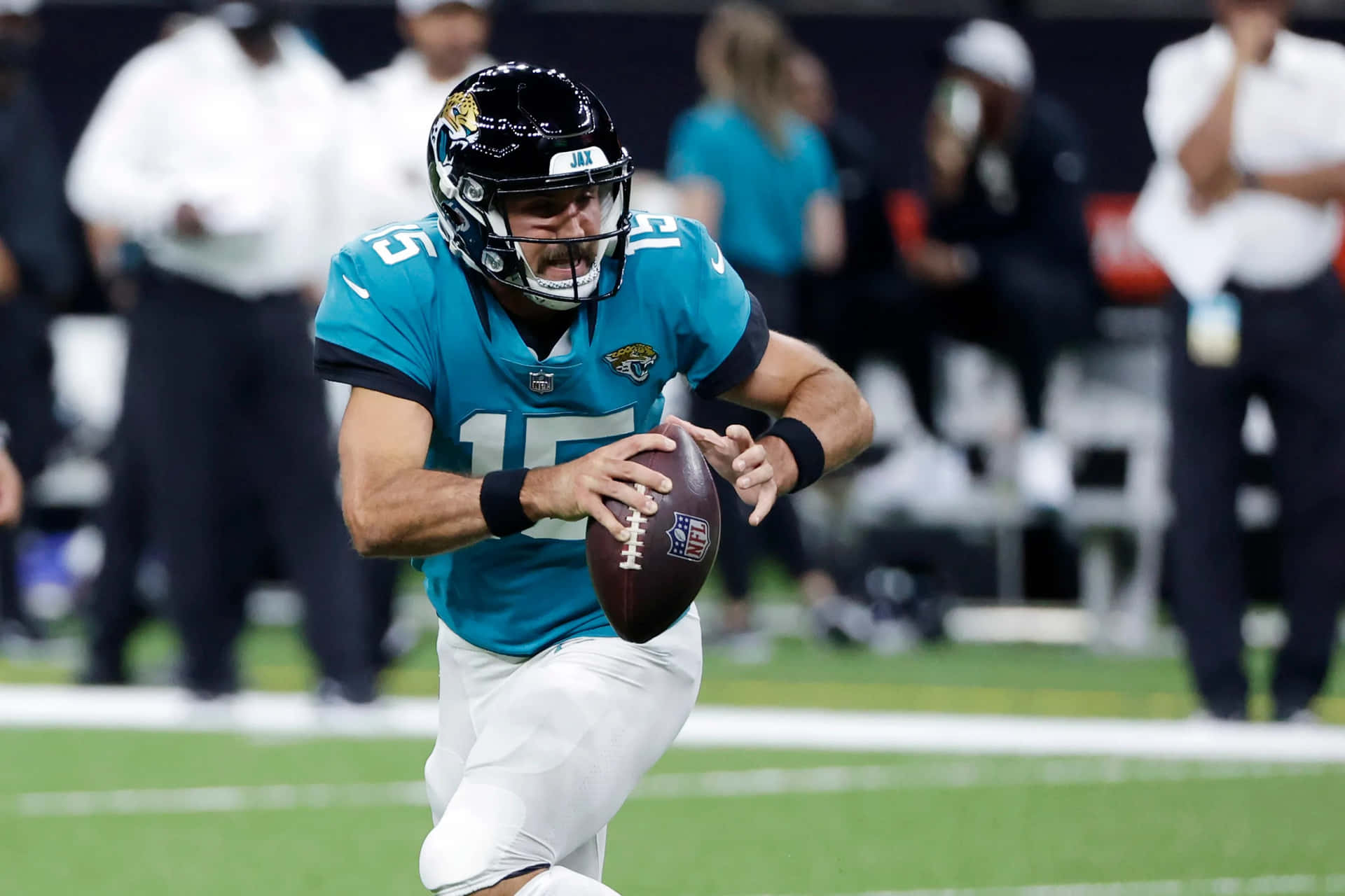 Gardner Minshew Jaguars Quarterback Action Wallpaper