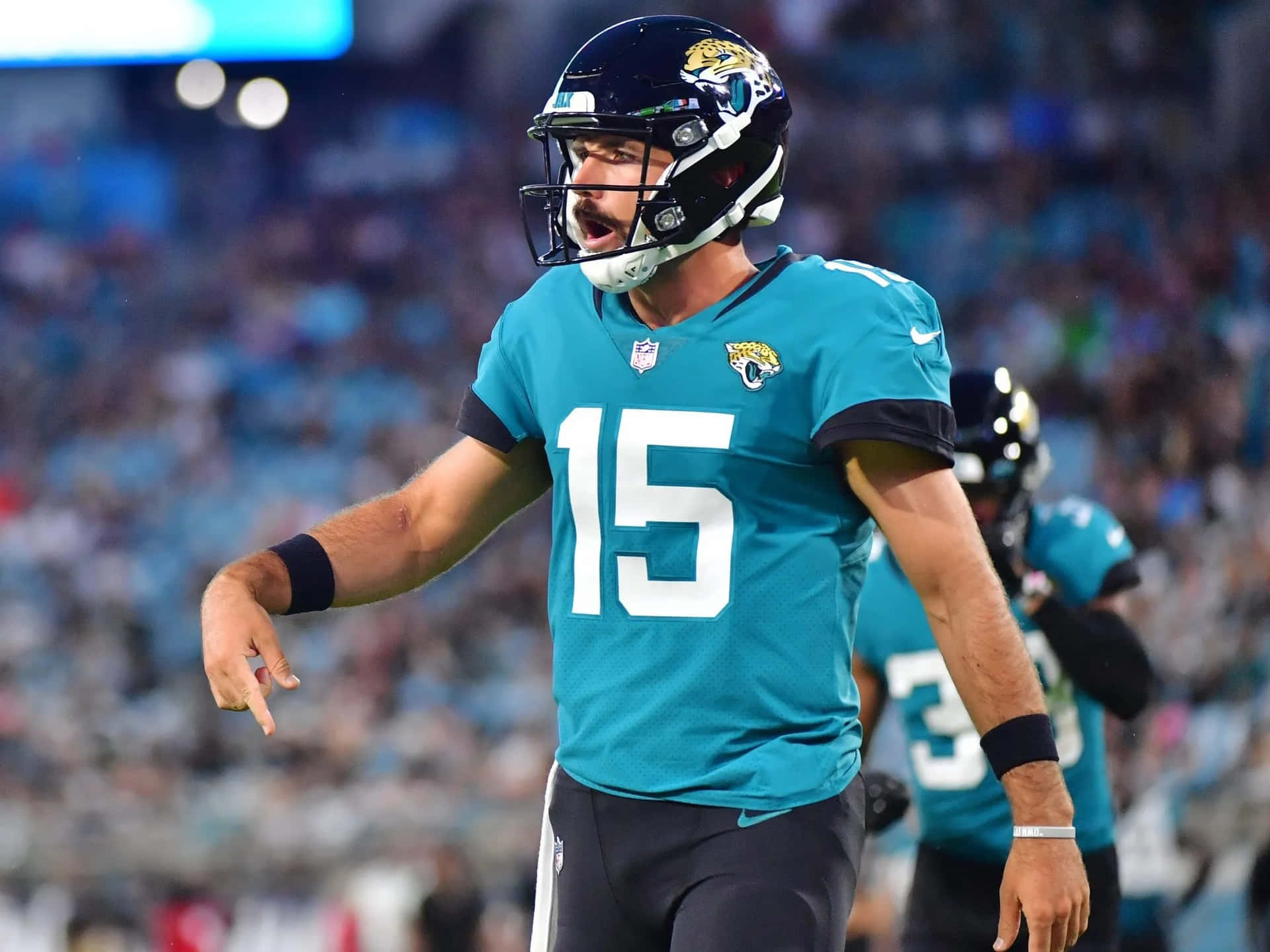 Gardner Minshew Jaguars Quarterback Action Wallpaper