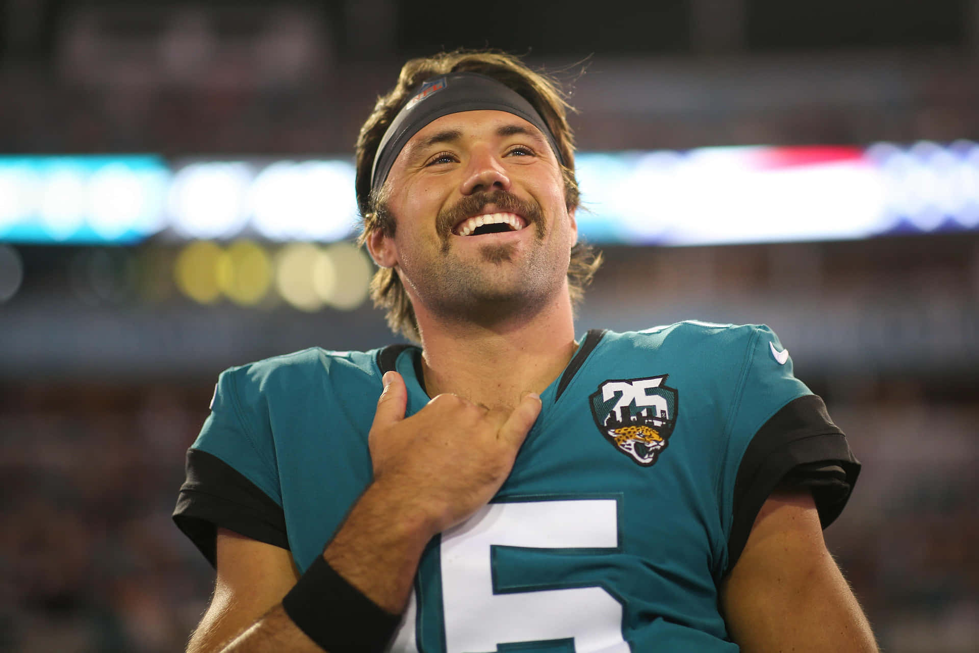 Gardner Minshew Smilingin Jaguars Uniform Wallpaper