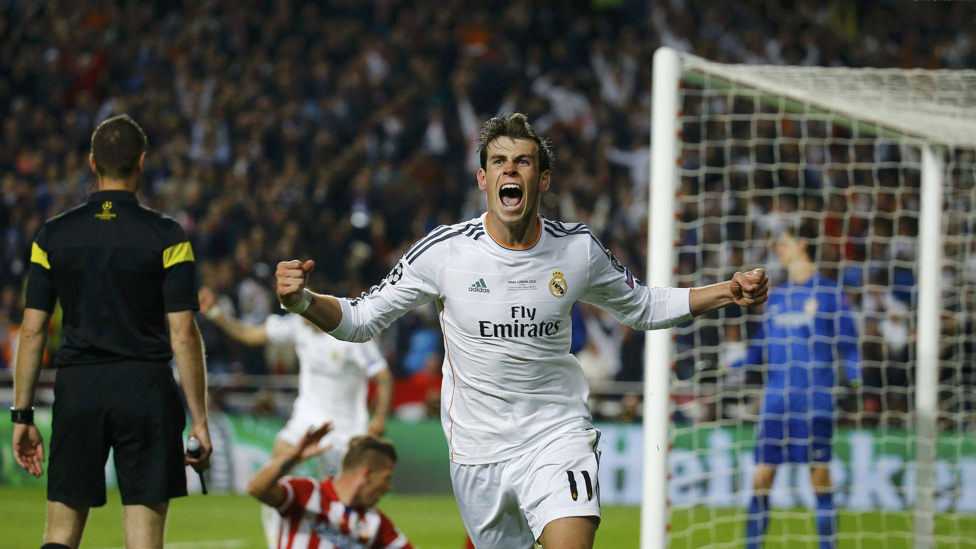 Gareth Bale In Goal Celebration Wallpaper