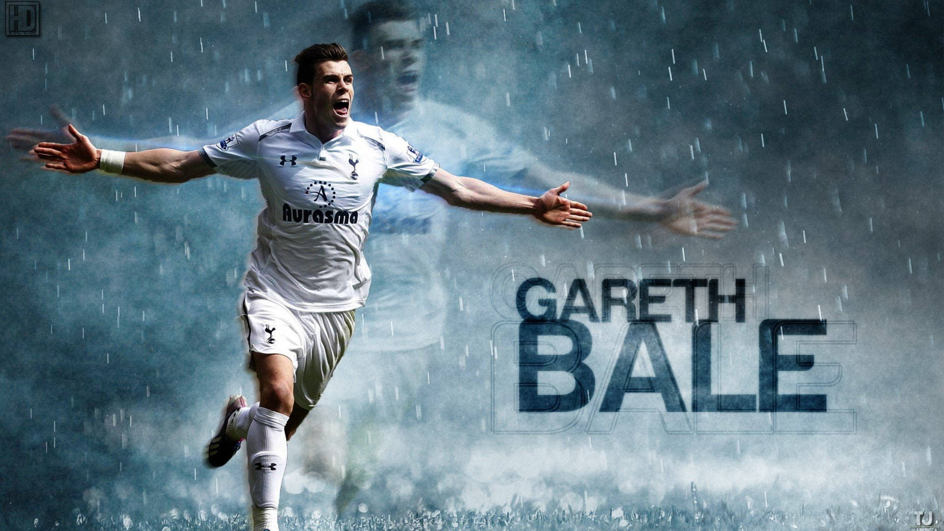 Gareth Bale In Rain Wallpaper