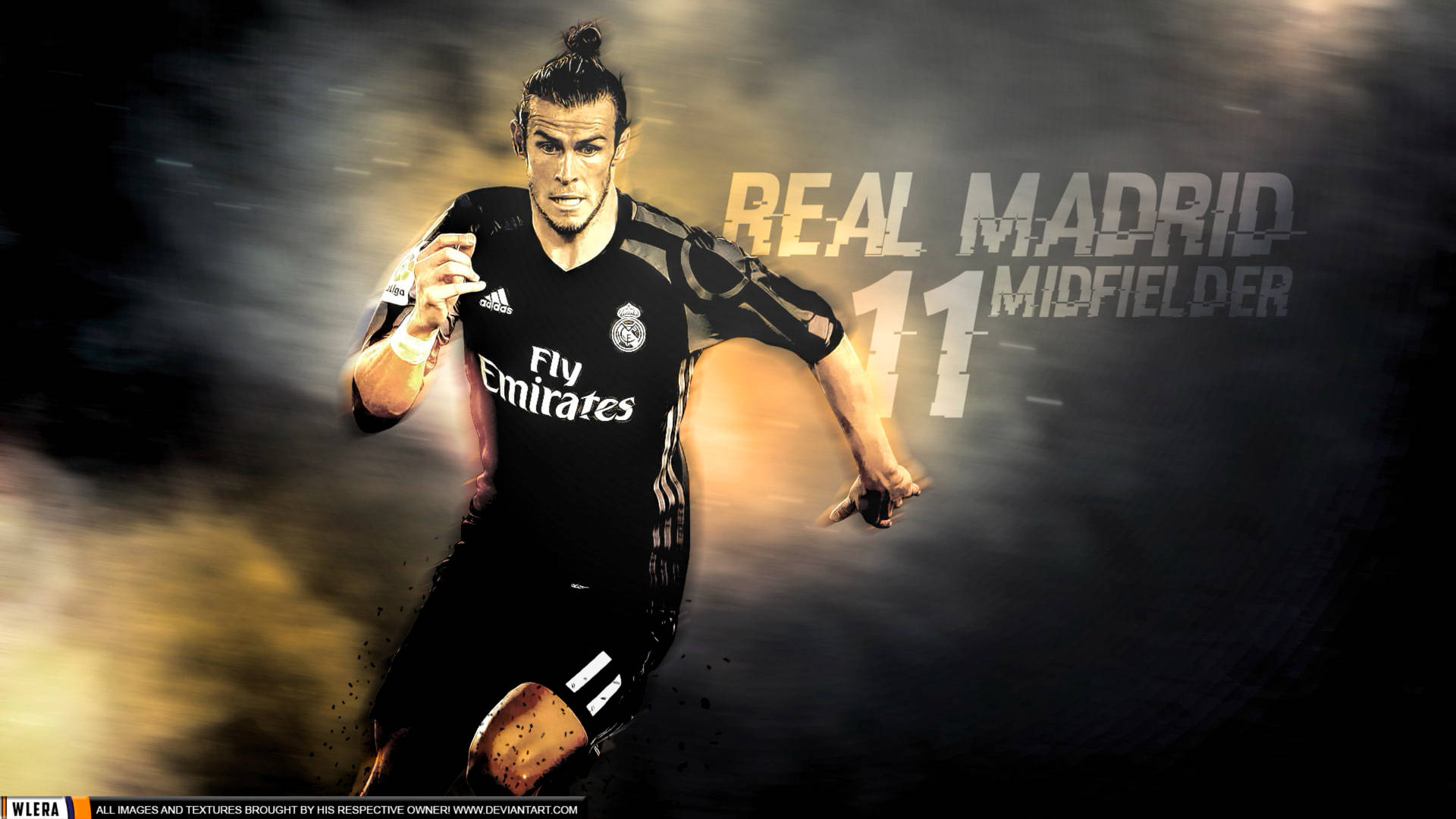 Pósterde Gareth Bale, Centrocampista Del Real Madrid. Fondo de pantalla