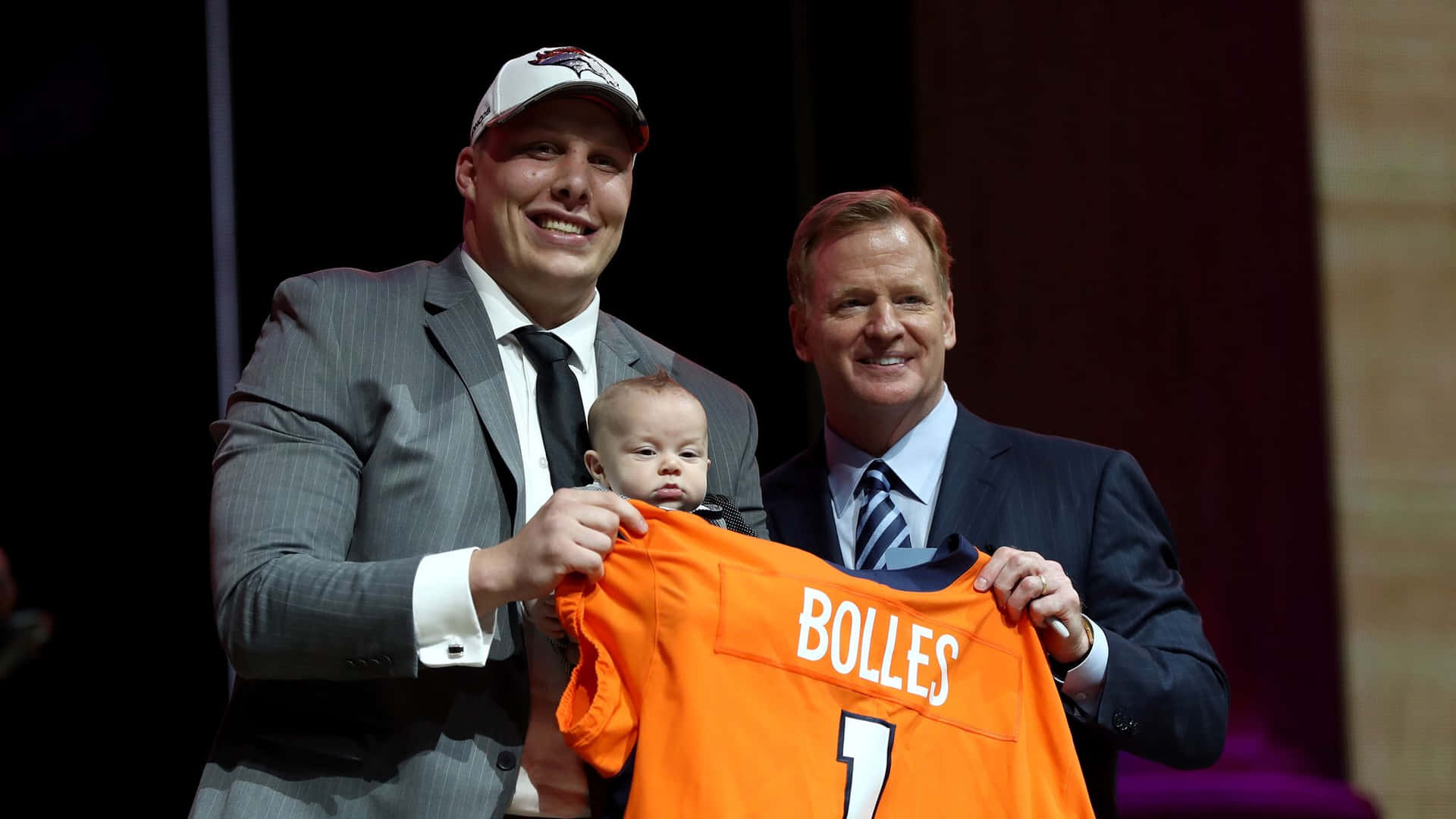 Garett Bolles 2017 NFL Draft Pick Broncos cv opbygget baggrund. Wallpaper
