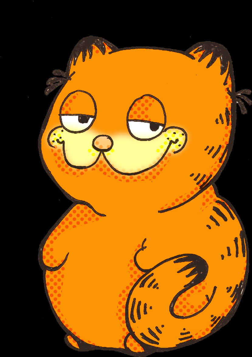 Garfield Cartoon Cat Illustration PNG