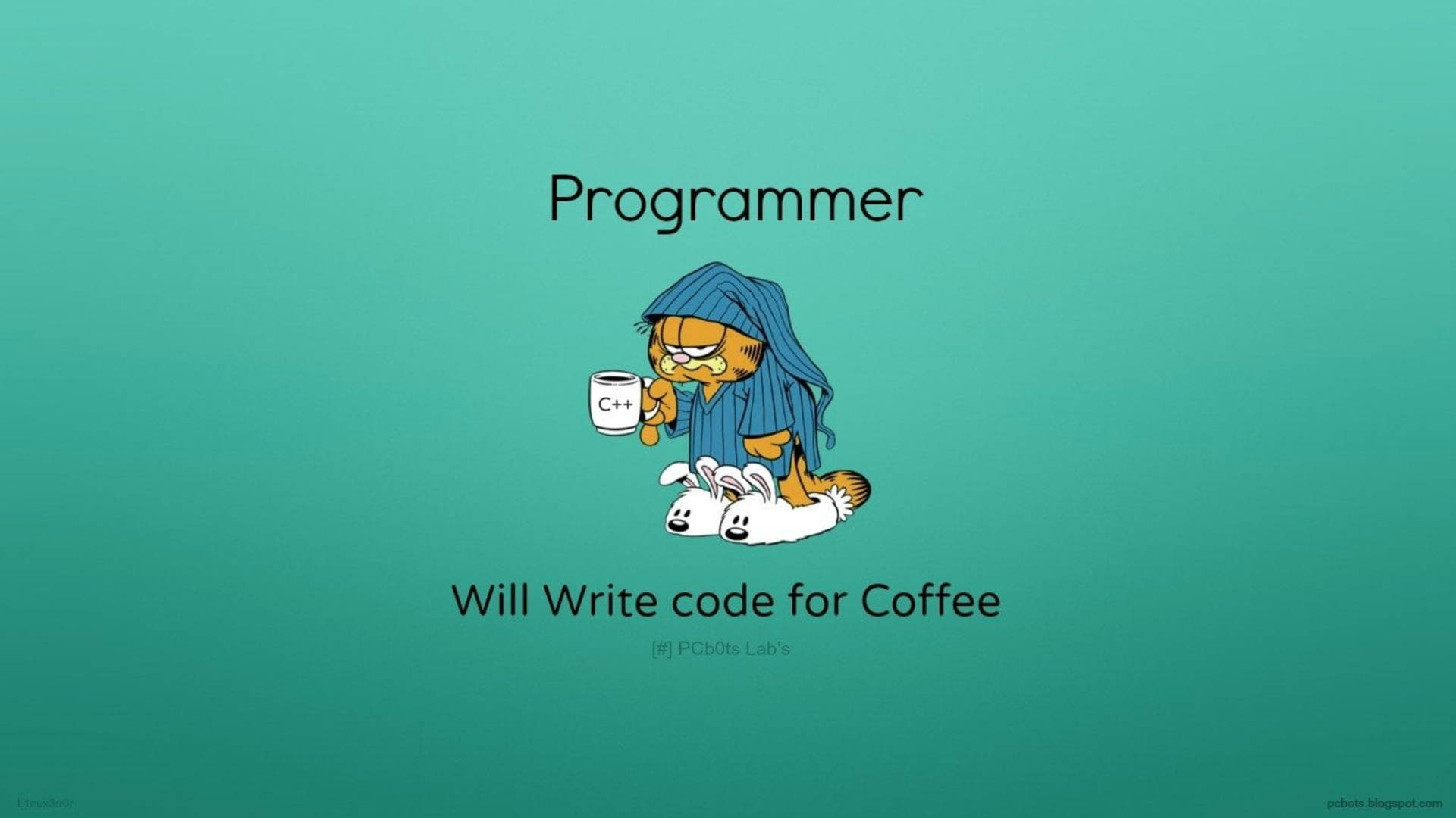 Garfield Programmer Dank Meme Background