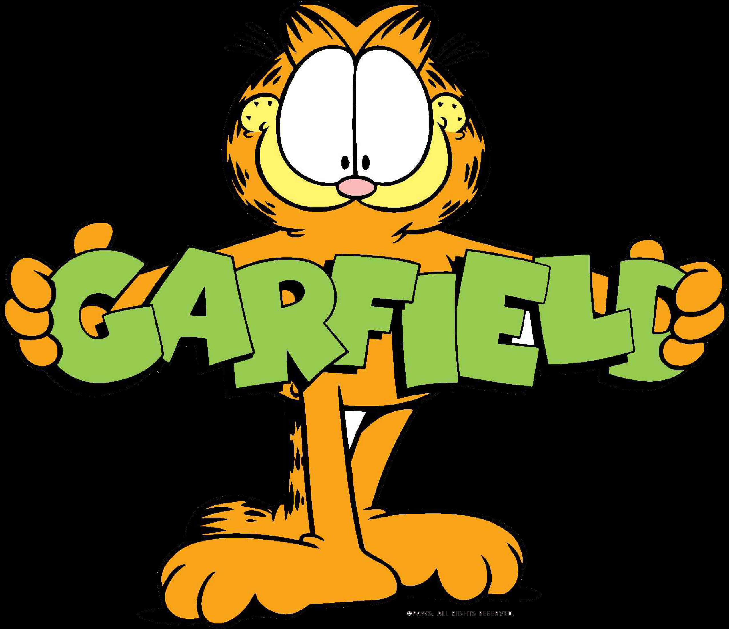 Garfield_ Holding_ Name_ Logo PNG