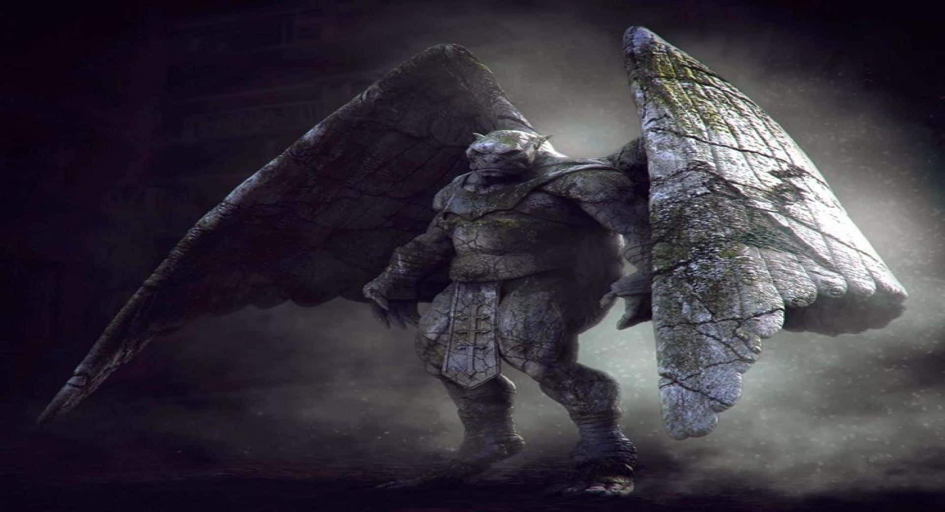 Unamaestosa Statua Di Un Gargoyle