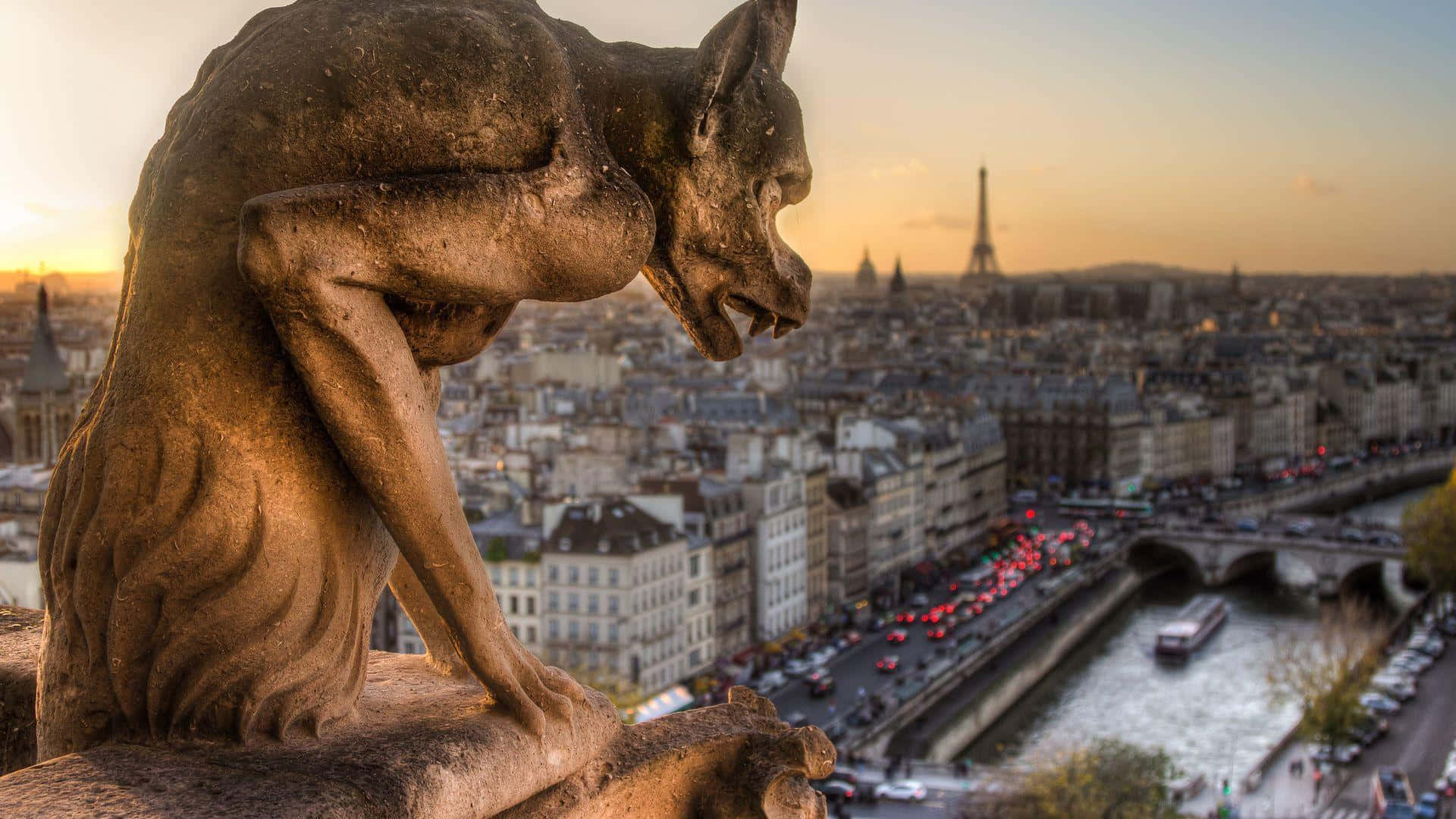 Paris, France - A View Of The Gargoyle