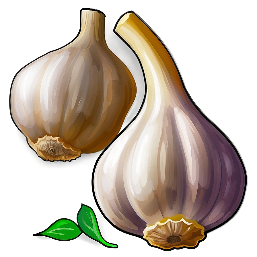 Garlic Cartoon Png Pvl PNG