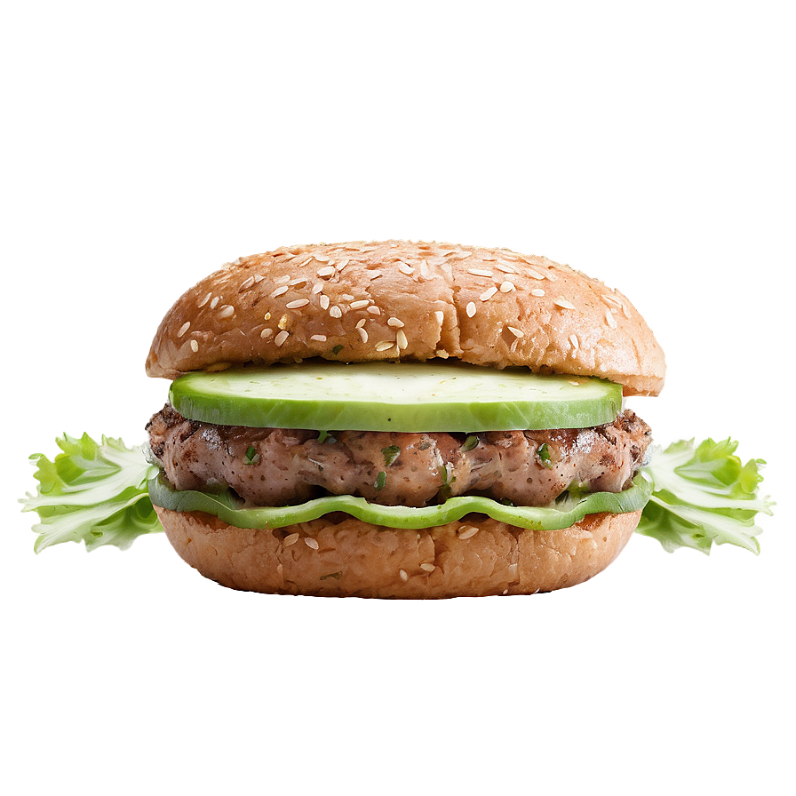 Garlic Herb Lamb Burger Png Fye PNG