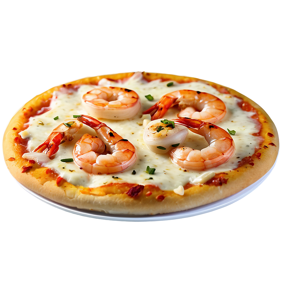 Garlic Shrimp Pizza Png Swp PNG