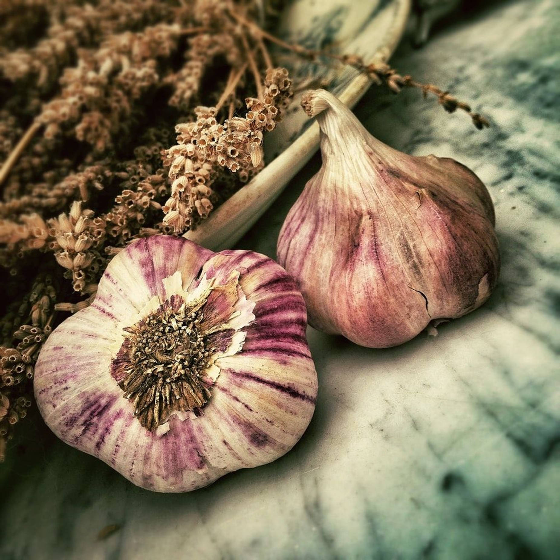 Garlic Vegetable Herb With Dried Sorghum Wallpaper
