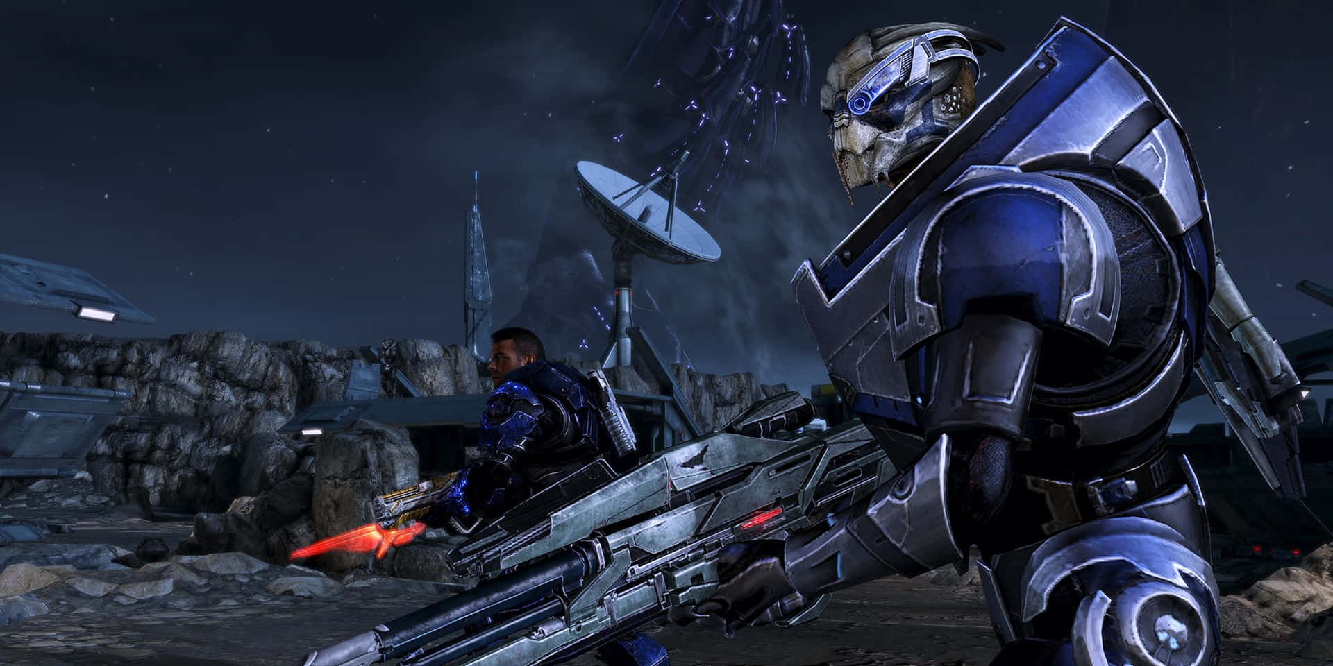 Garrus Vakarian - The Sharpshooter and Defender of the Galaxy Wallpaper