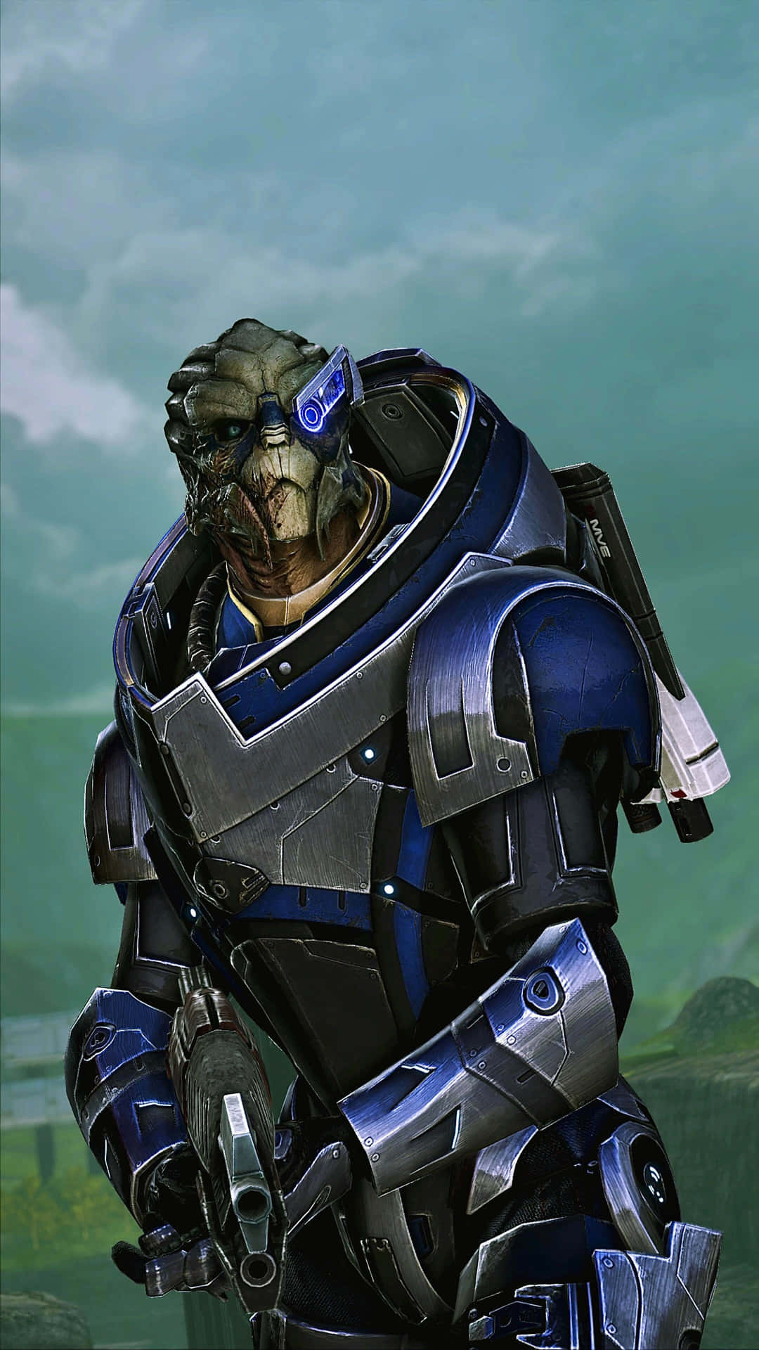 Garrus Vakarian, the sharpshooting Turian from Mass Effect series Wallpaper