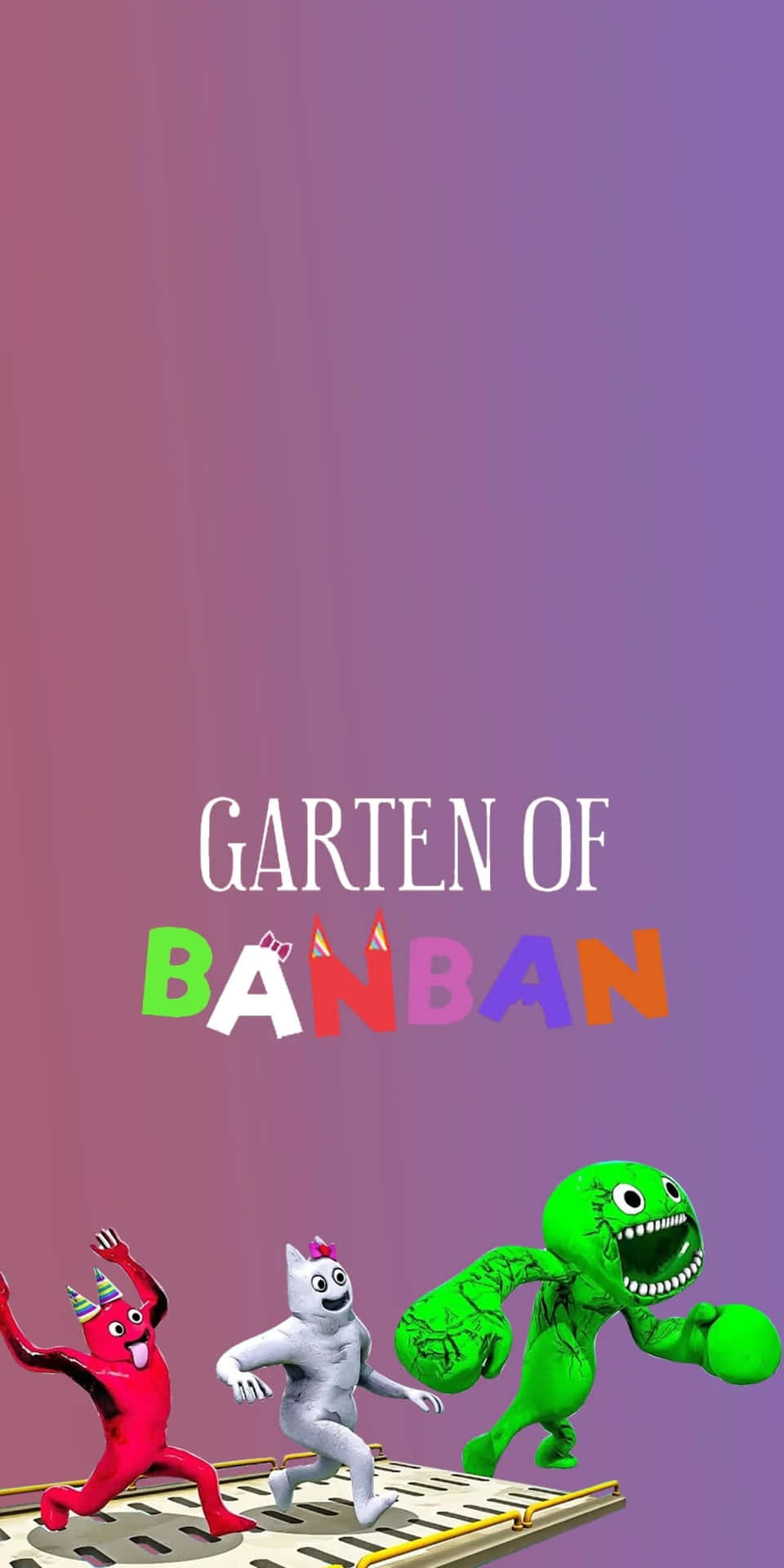 Gartenof Banban Animated Characters Wallpaper