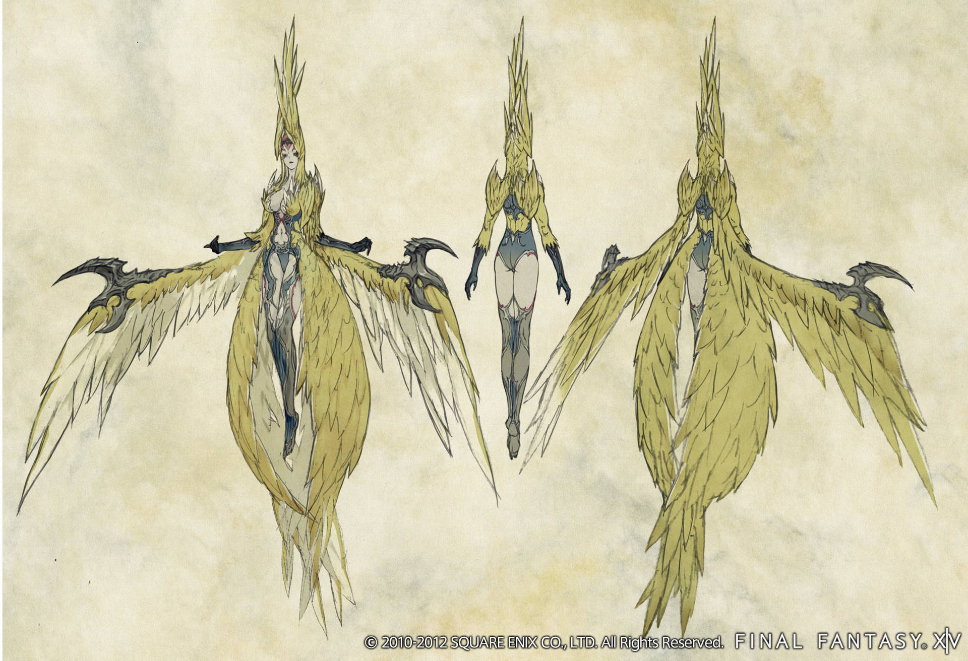 En frygtindgydende Garuda i Final Fantasy XIV Wallpaper