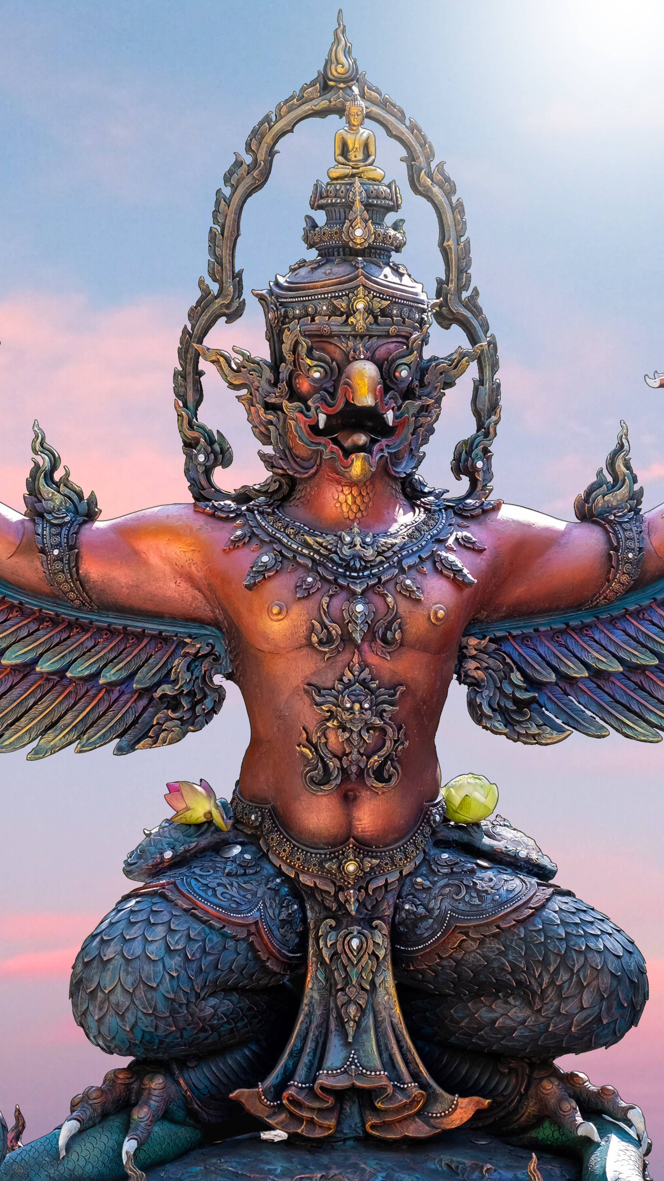 Garuda Full Body Background