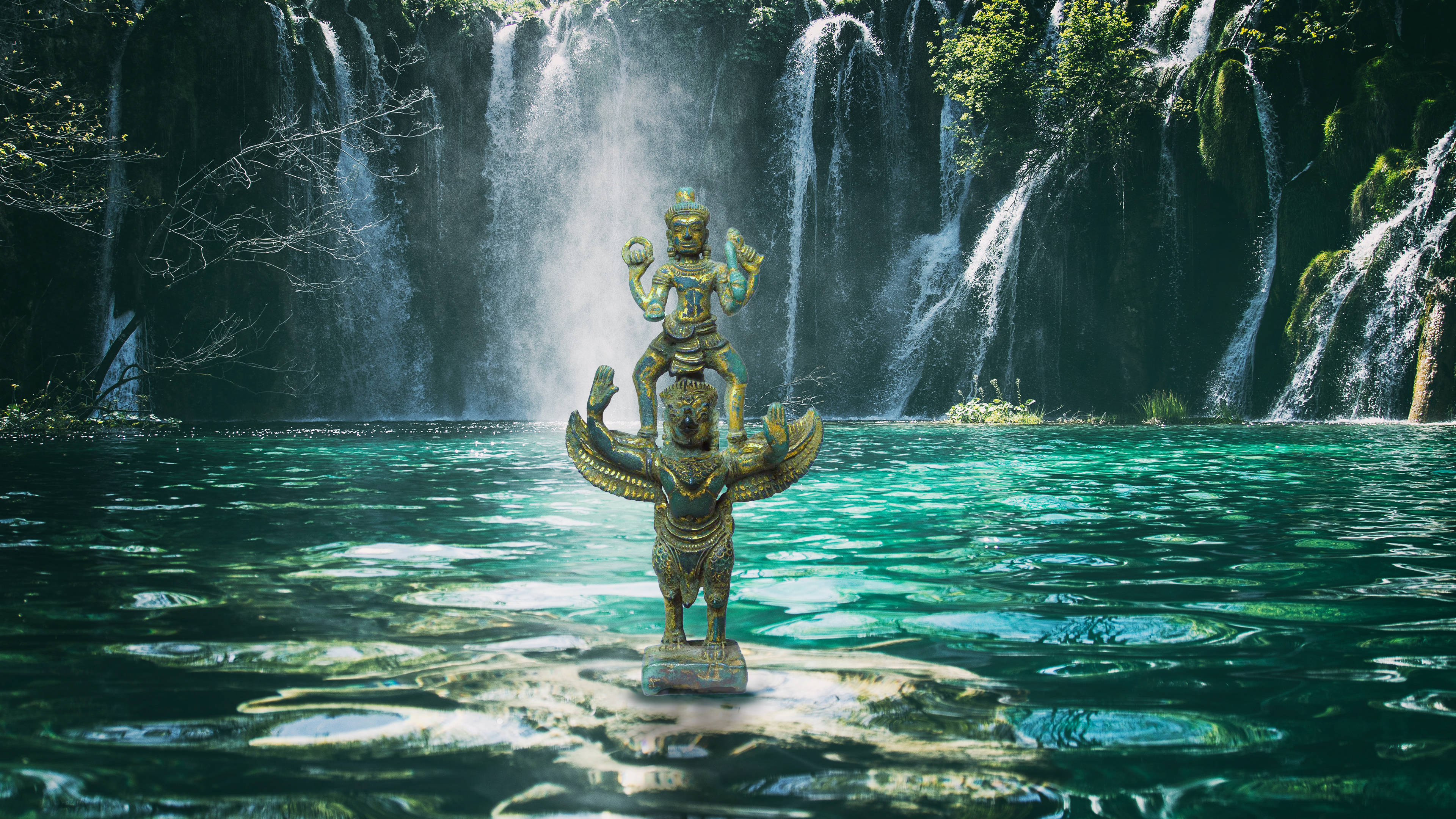Garuda Waterfalls Background