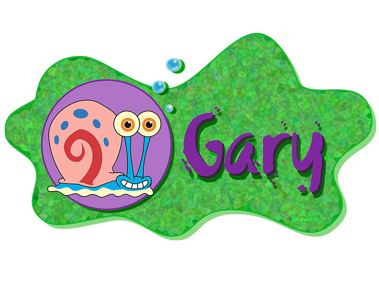 Gary the Snail exploring the underwater world Wallpaper
