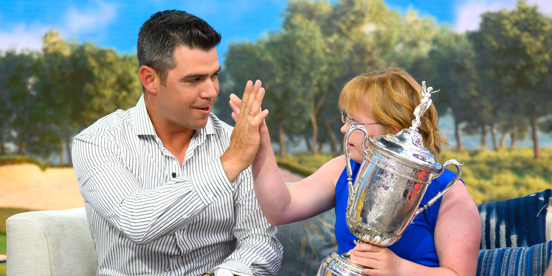 Gary Woodland And Amy Bockerstette Wallpaper