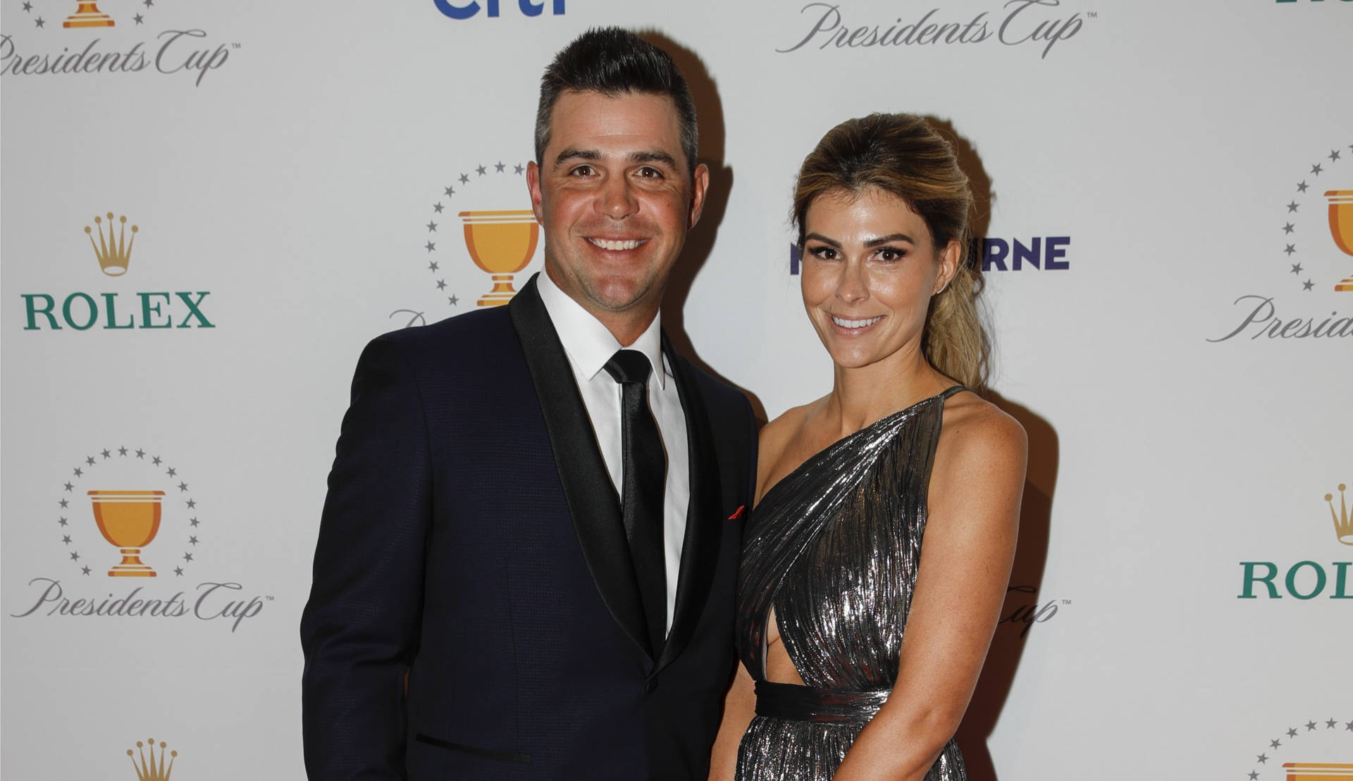 Gary Woodland And His Wife Wallpaper