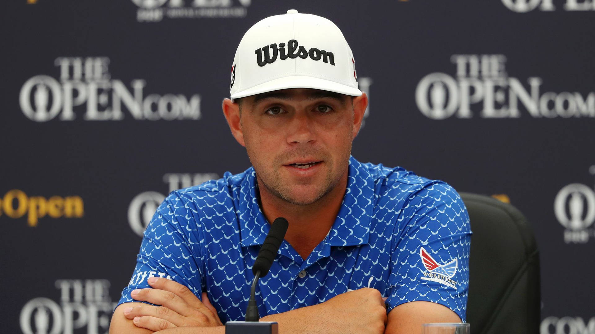 Gary Woodland In Press Conference Wallpaper