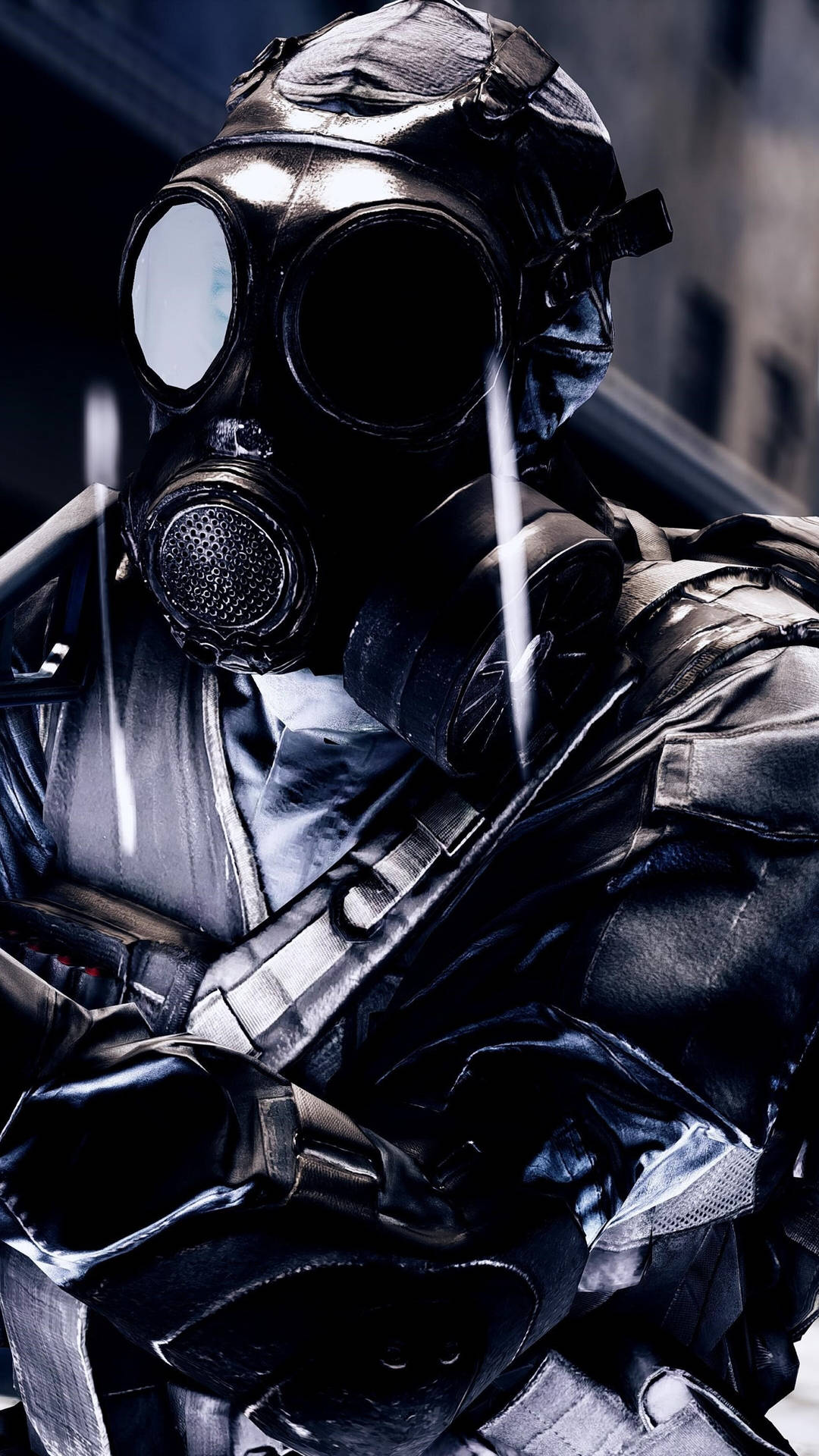 Gas Mask In Battlefield 4 Phone Wallpaper