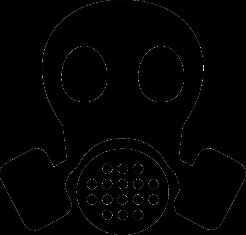 Gas Mask Outline PNG
