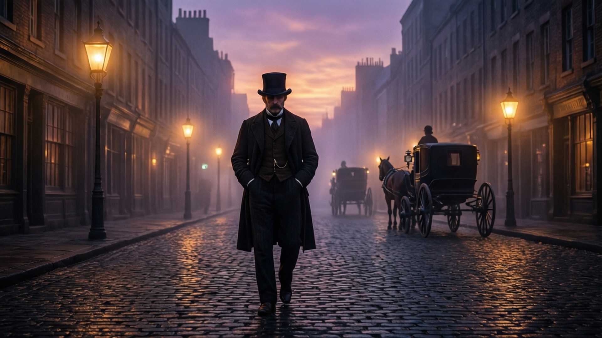 Gaslight Stroll Wallpapers