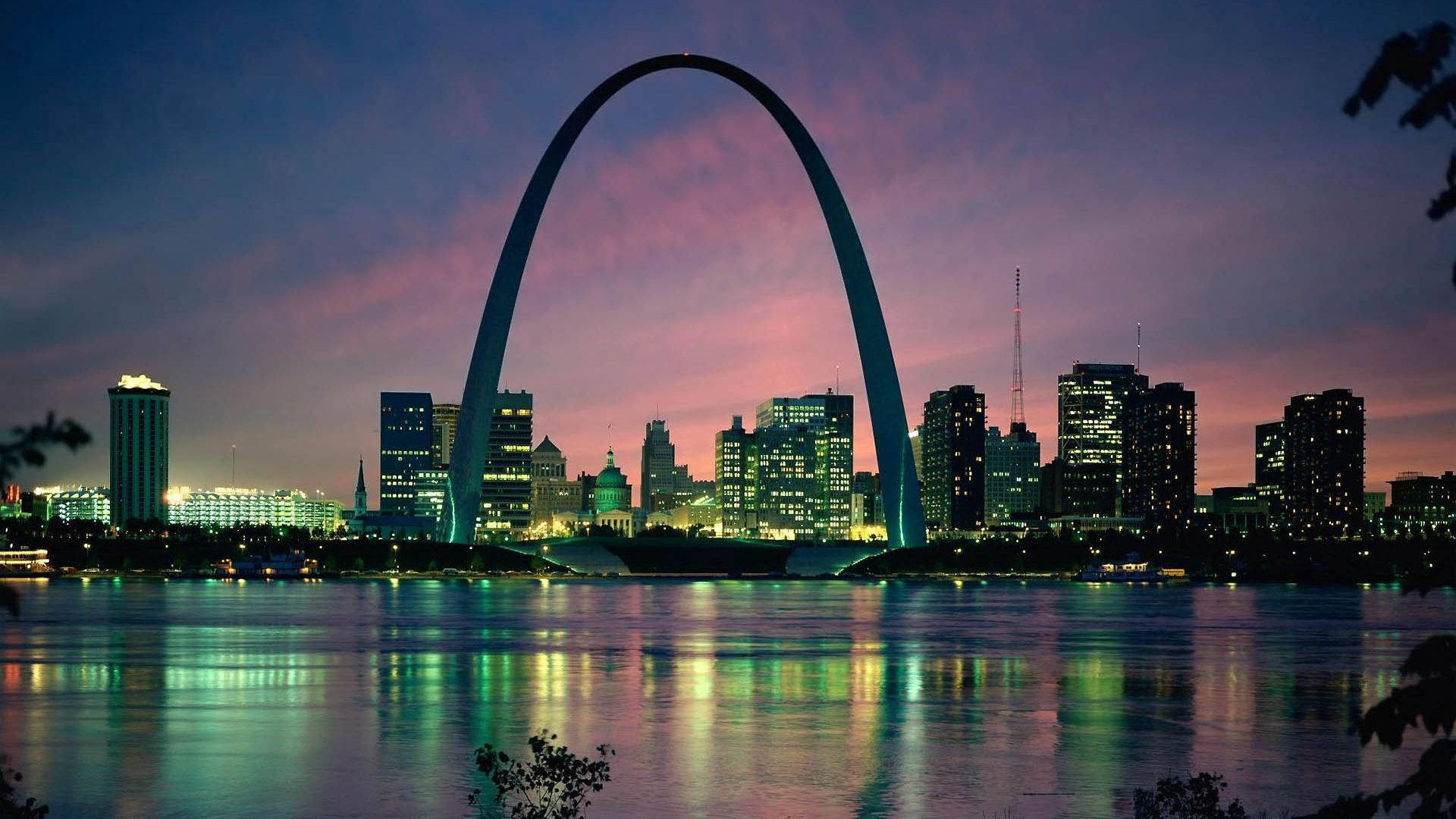 Gateway Arch, Saint Louis, Usa, Arch, Bridge, Building, Evening Wallpaper