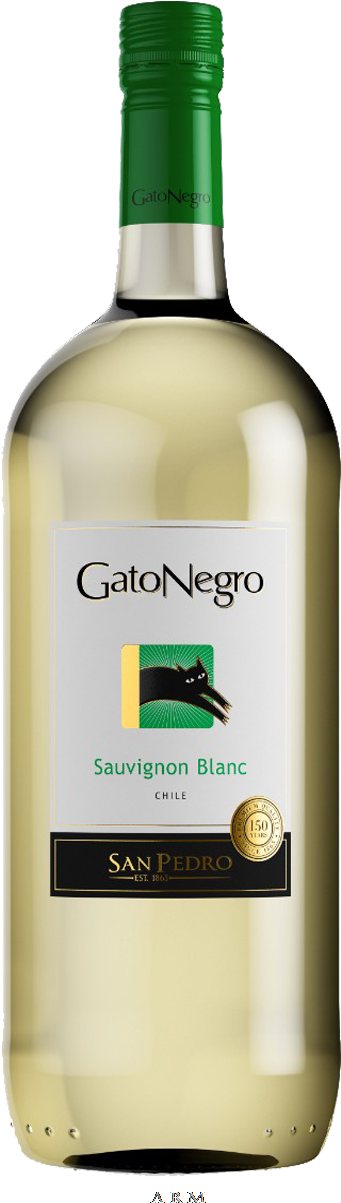 Gato Negro Sauvignon Blanc Wine Bottle PNG