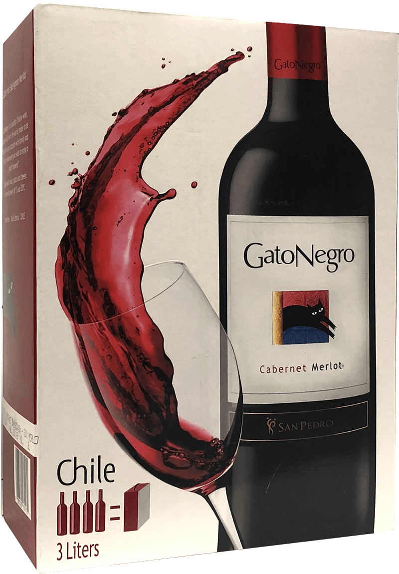 Gato Negro Wine Box3 Liters PNG