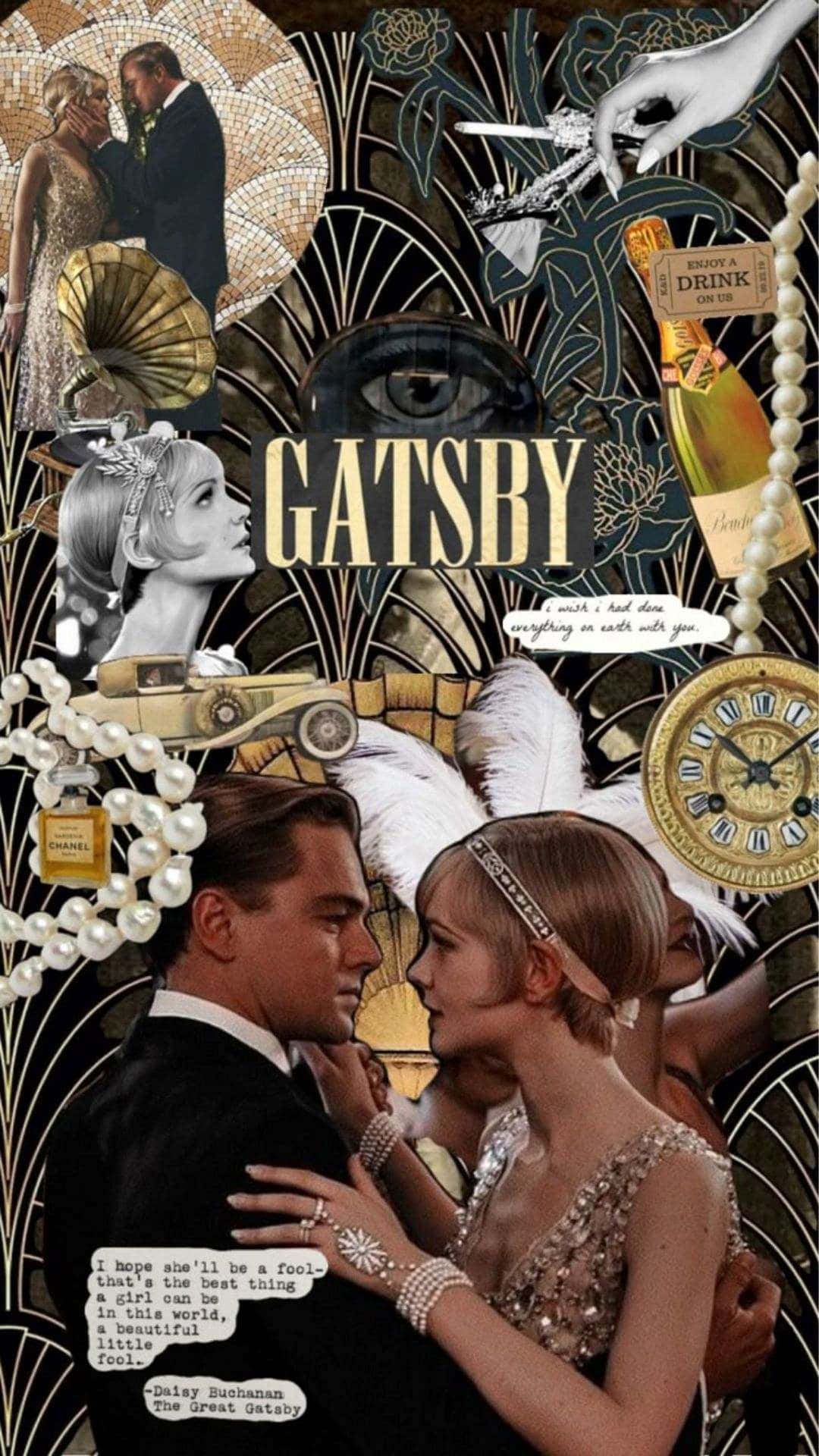 Gatsby Jazz Age Romance Wallpaper