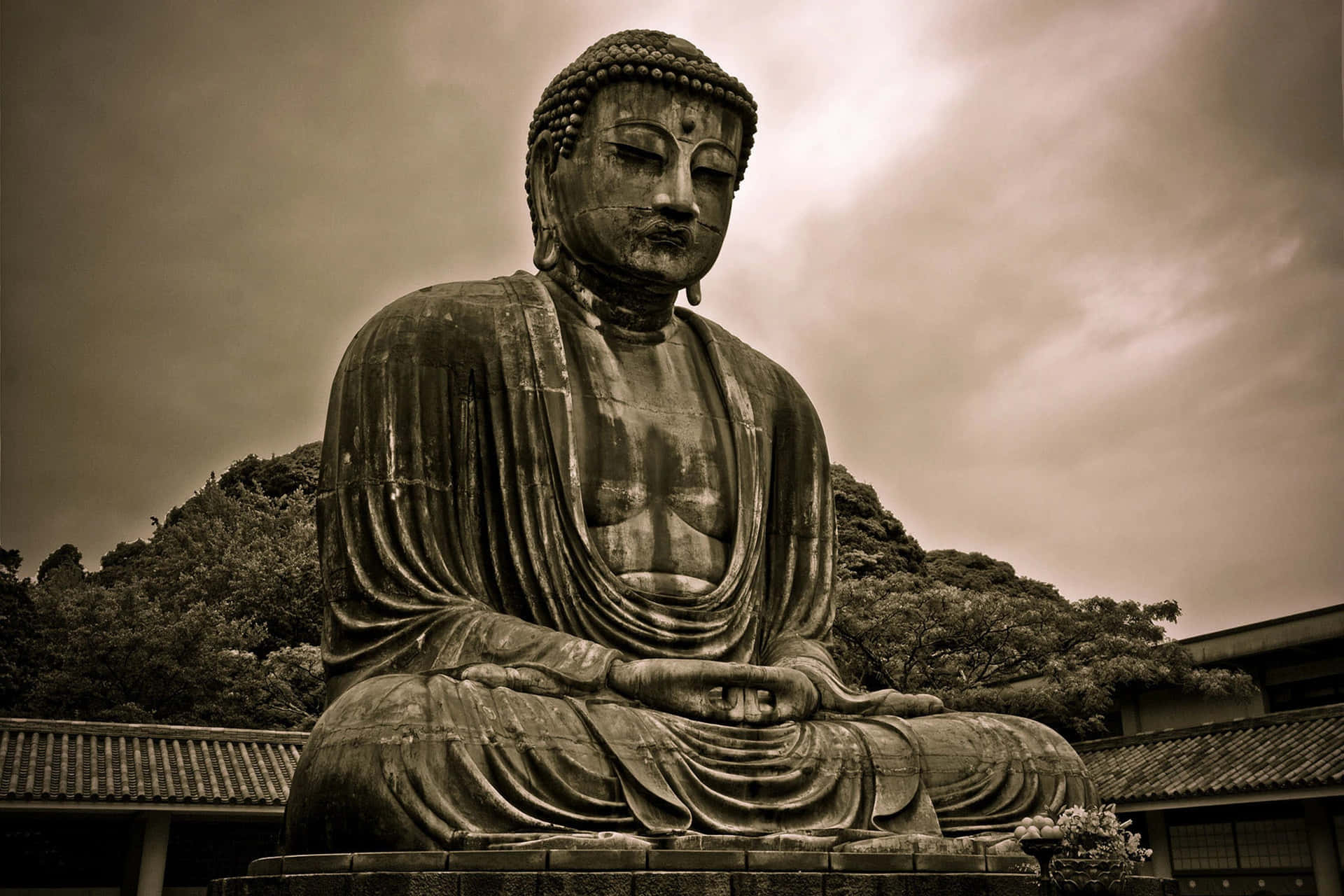 Gautama Buddha sitting in meditation