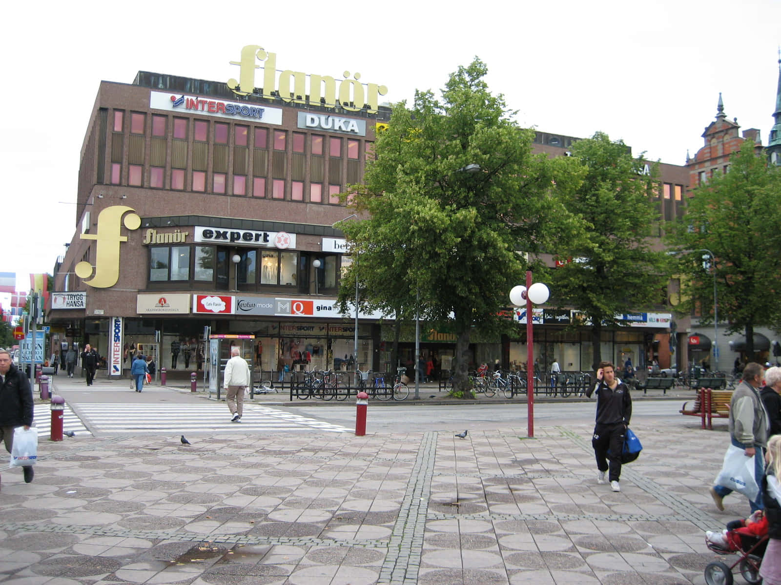 Gavle City Center Street View Wallpaper