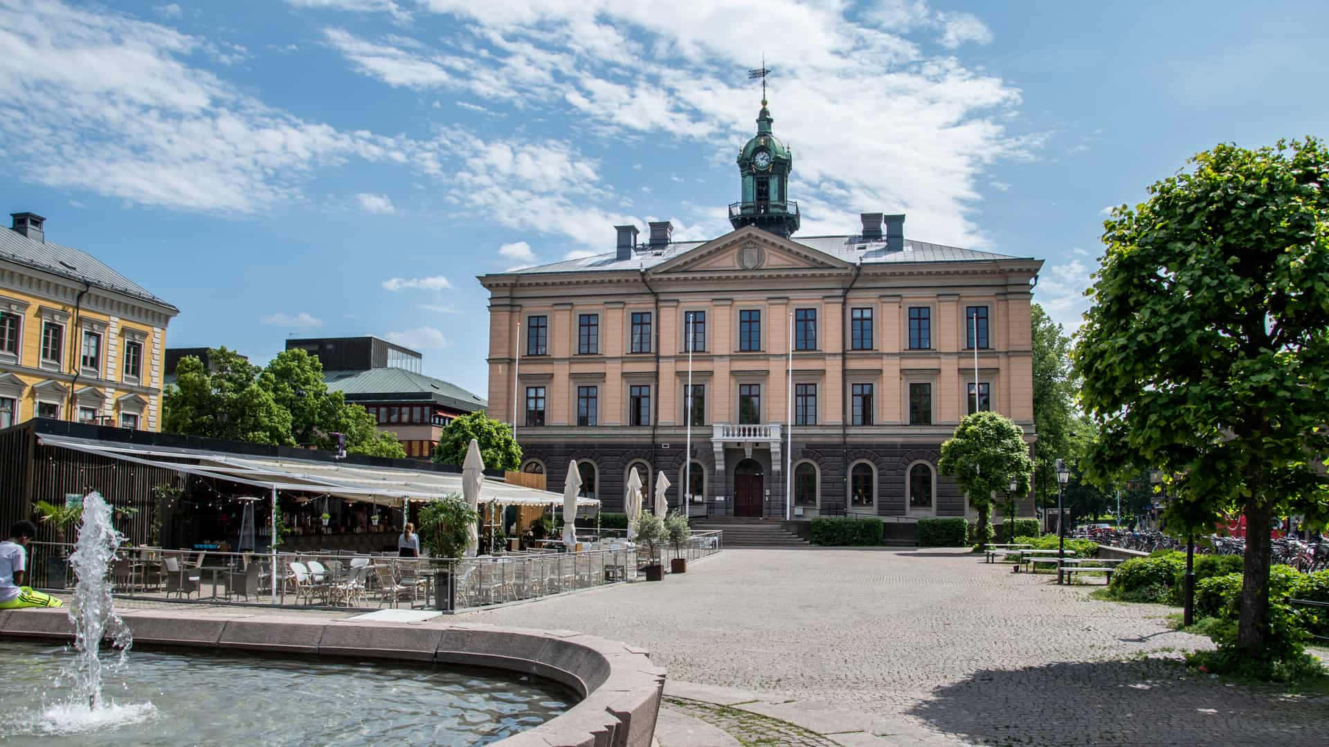 Gavle Town Hall Sweden Summer Day Wallpaper