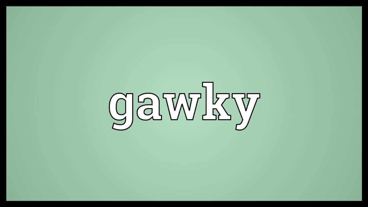 The word "Gawky" styled creatively on a colorful background Wallpaper