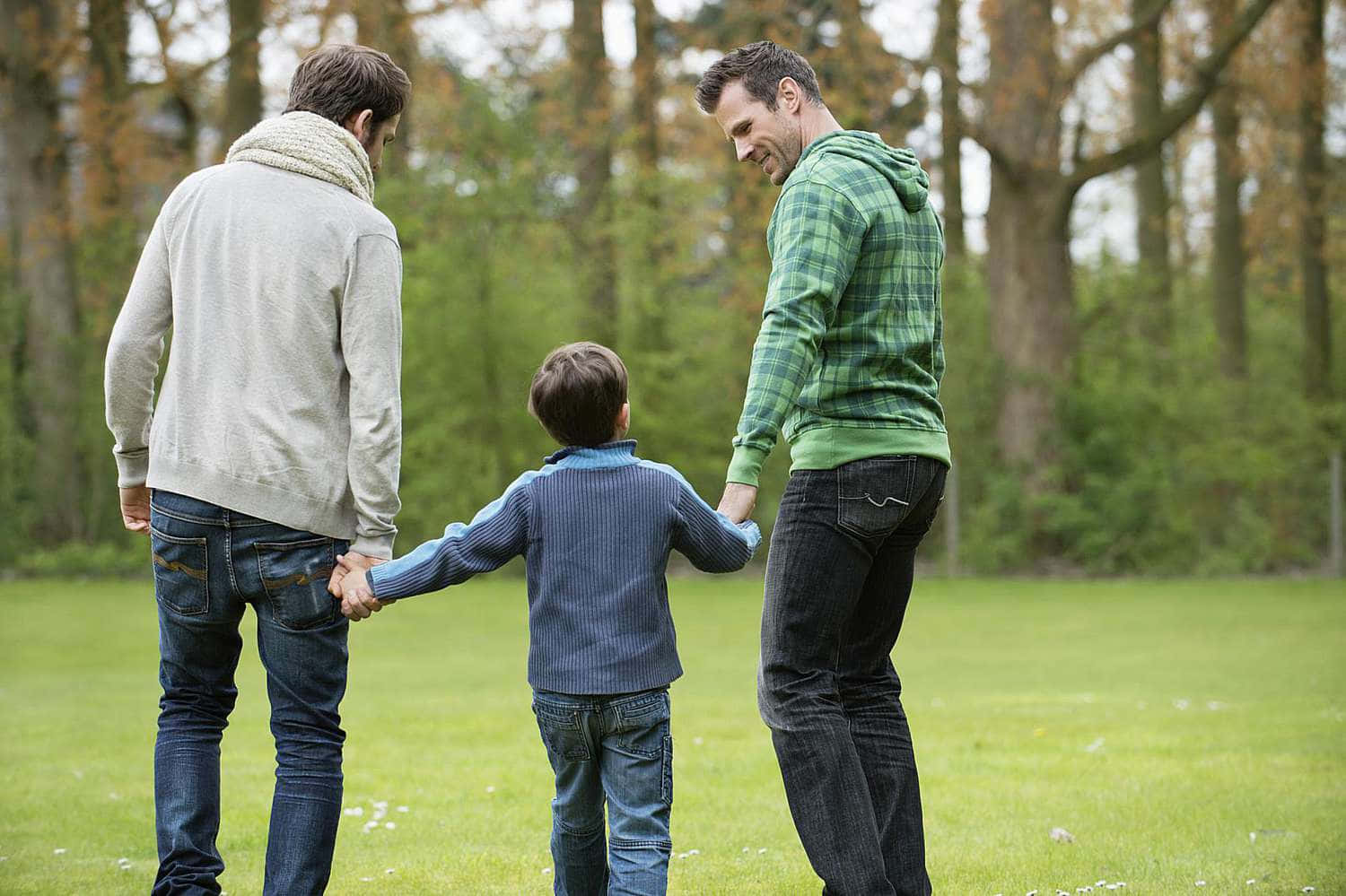 Gay Boys With A Child Background