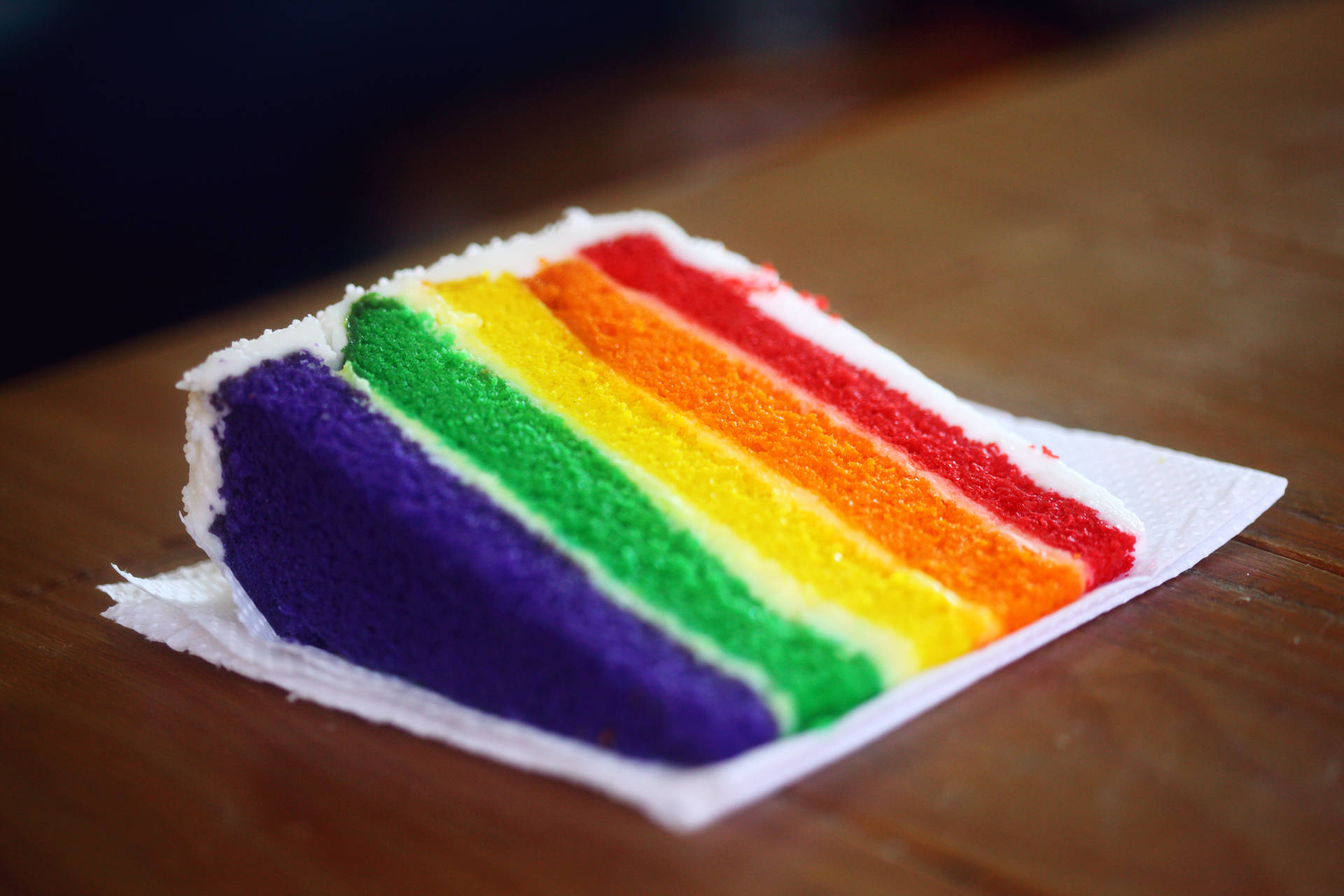 Gay Pride Rainbow Cake