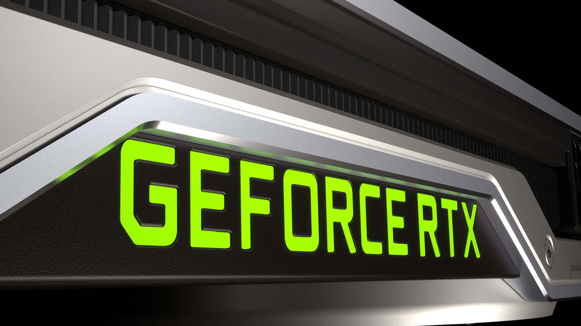 Ge Force R T X Graphics Card Branding Wallpaper