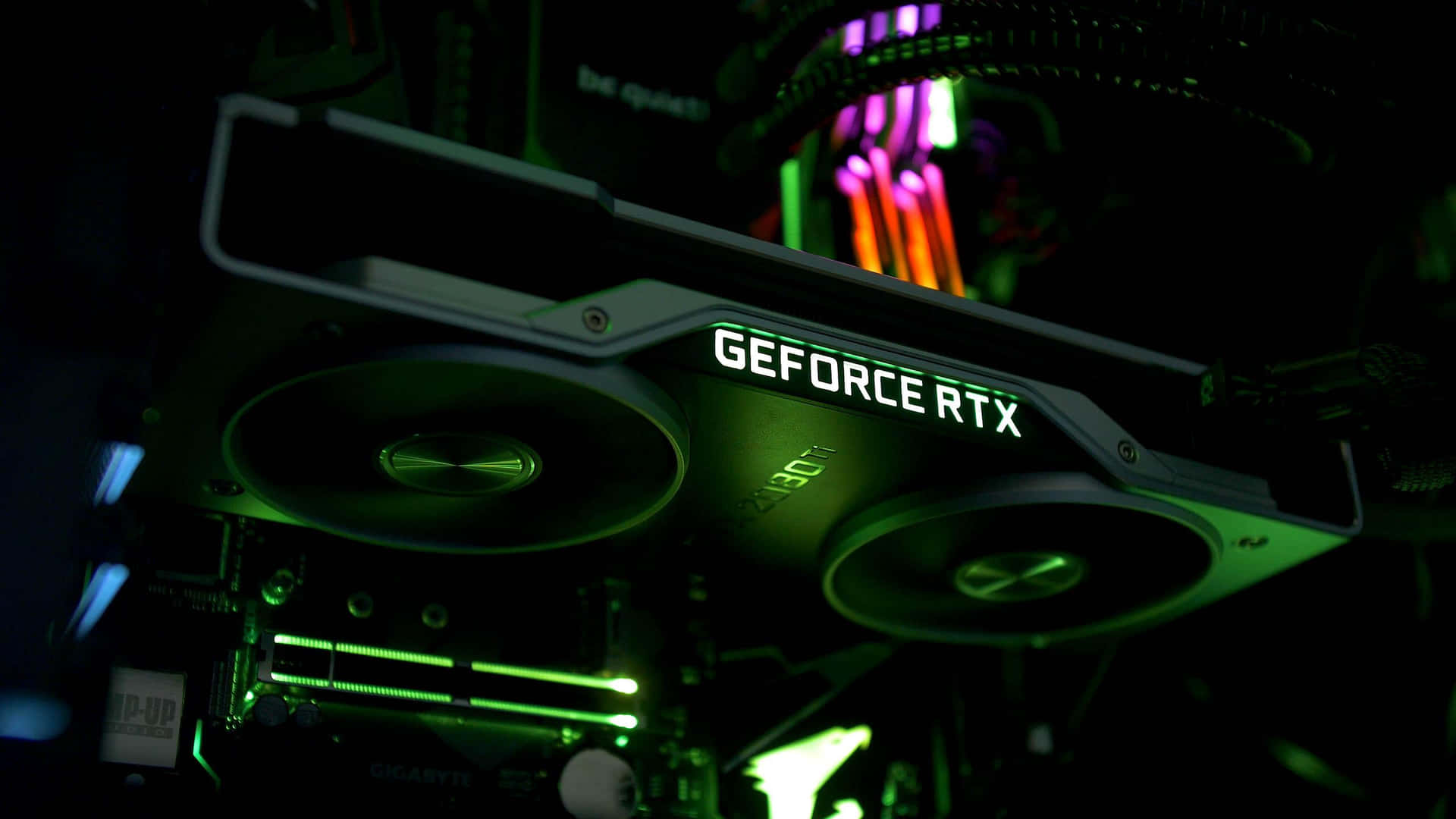Ge Force R T X Graphics Card Installed Wallpaper