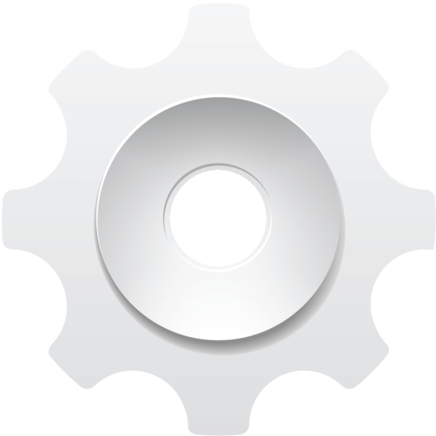 Gear Icon White Background PNG