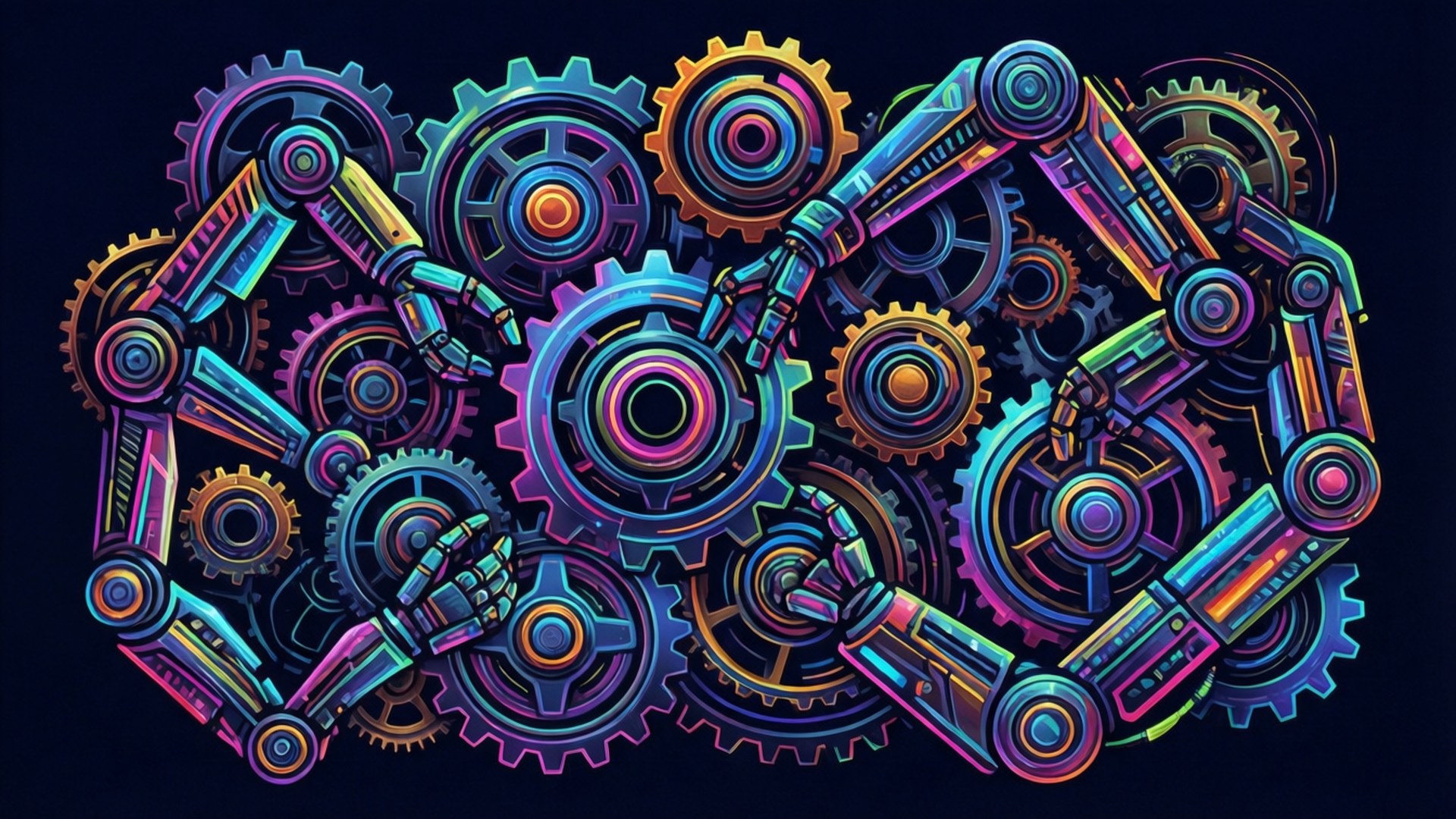 Gear Robotics Pattern Bakgrunner