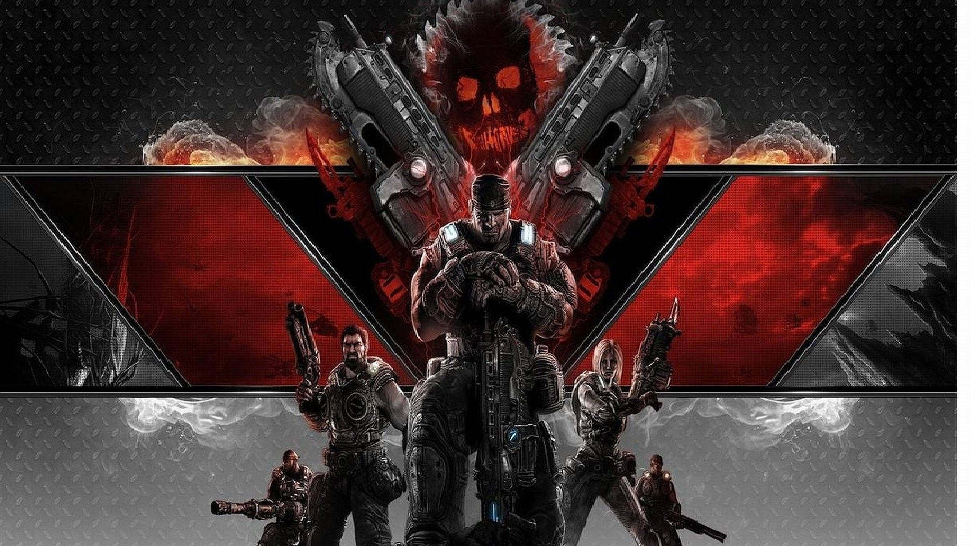 Gears 5 War Full Characters Wallpaper