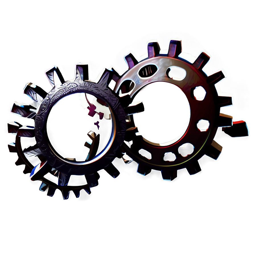Gears Border Png Gcp22 PNG