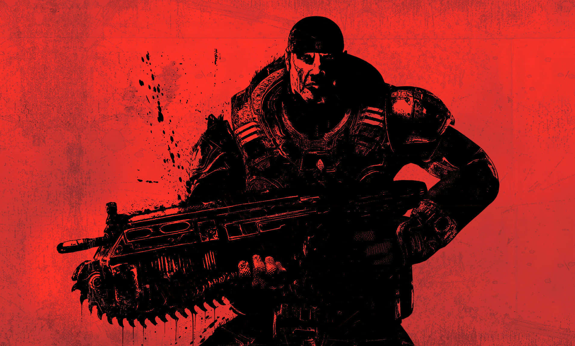 Experience intense action in "Gears of War 1" Wallpaper